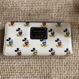 Loungefly Disney Mickey Mouse Pastel Poses Wallet
